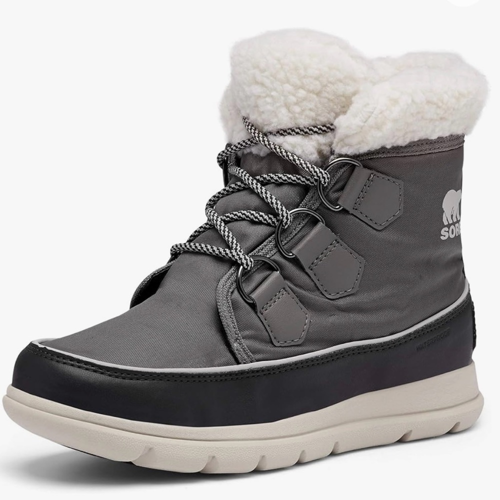 Sorel Charcoal and Black Winter Boots